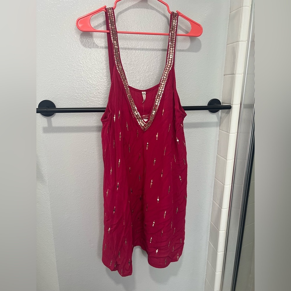 Free people never worn tunic/dress new with tags size medium